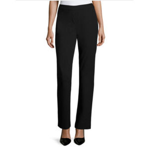 Lafayette 148 New York High Rise Straight Leg Stretch Wool‎ Pants Size 10